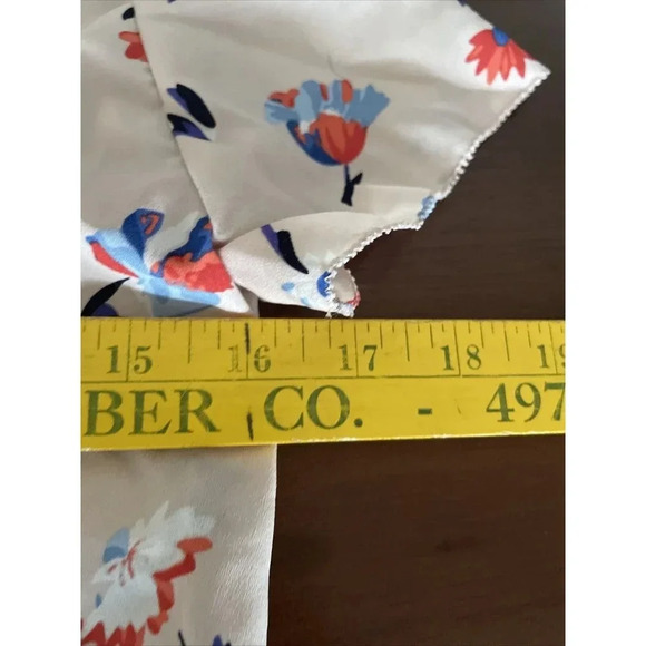 Talbots Petites Womens Top Size 0P Floral Quarter Zip Flower Boho CottageCore - Picture 9 of 9